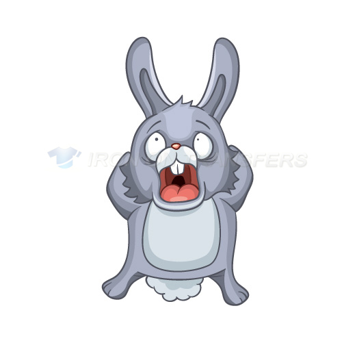 Rabbit Iron-on Stickers (Heat Transfers)NO.8938